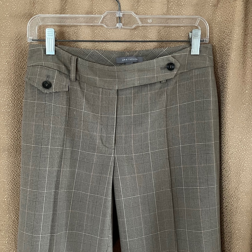 Ann Taylor Plaid Slacks size 2